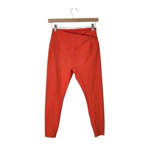 Beyond Yoga Spacedye At Your Leisure High Waisted‎ Midi Legging Orange NWT Large